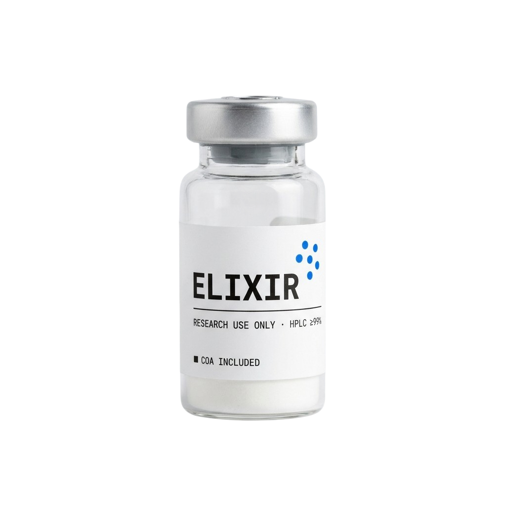 ELIXIR pharmaceutical-grade research compound vial